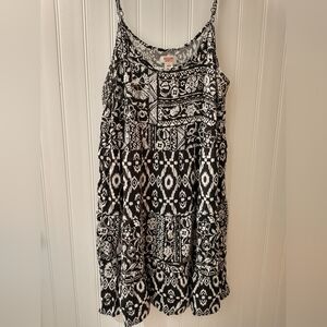 Mossimo Supply Co. Black and White Mini Dress